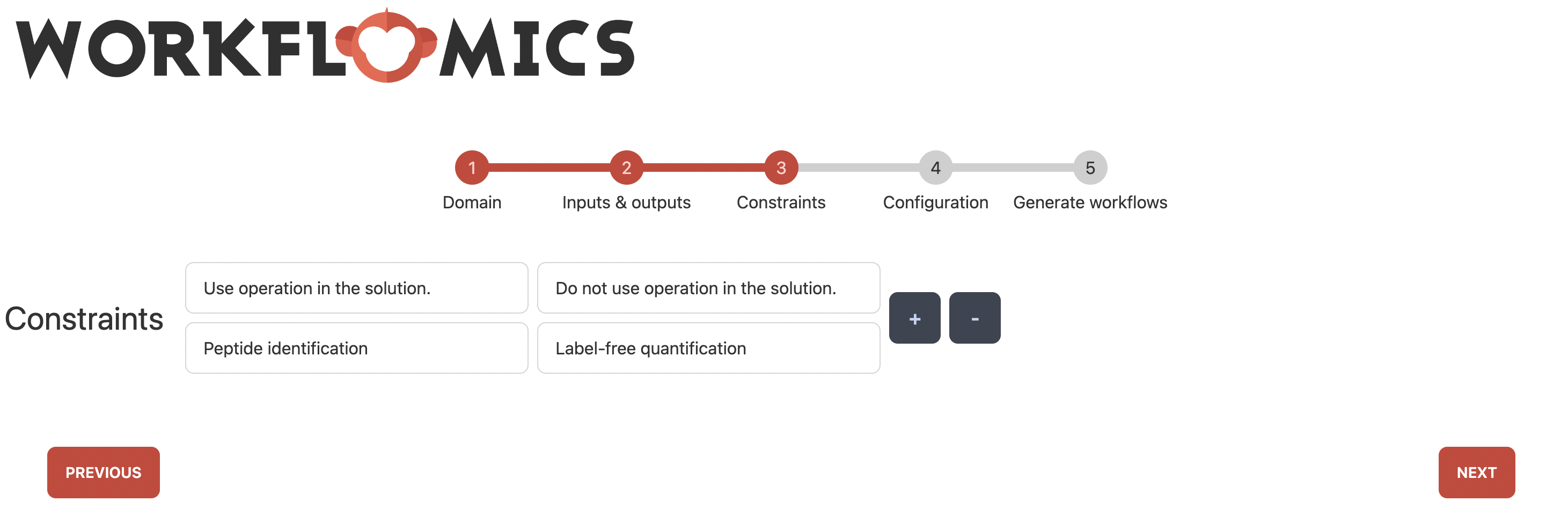 Workflow constraints